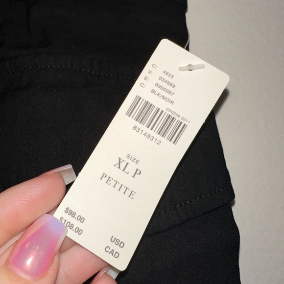 NWT By Anthropologie women’s black cargo mini skirt XLP trendy - Picture 4 of 8